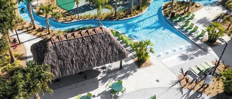 3 utendørsbassenger