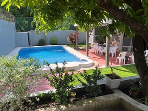 Outdoor pool - House 2 min walk to beach, surfing and ocean side restaurant (La Libertad)