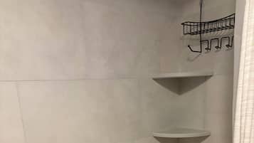 Hair dryer, towels, toilet paper