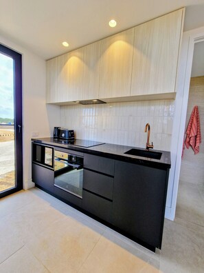 Coffee/tea maker, fridge, microwave, oven - Modern home with pool + ocean and farm views! (Jan Juc)