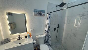 Towels, soap, toilet paper