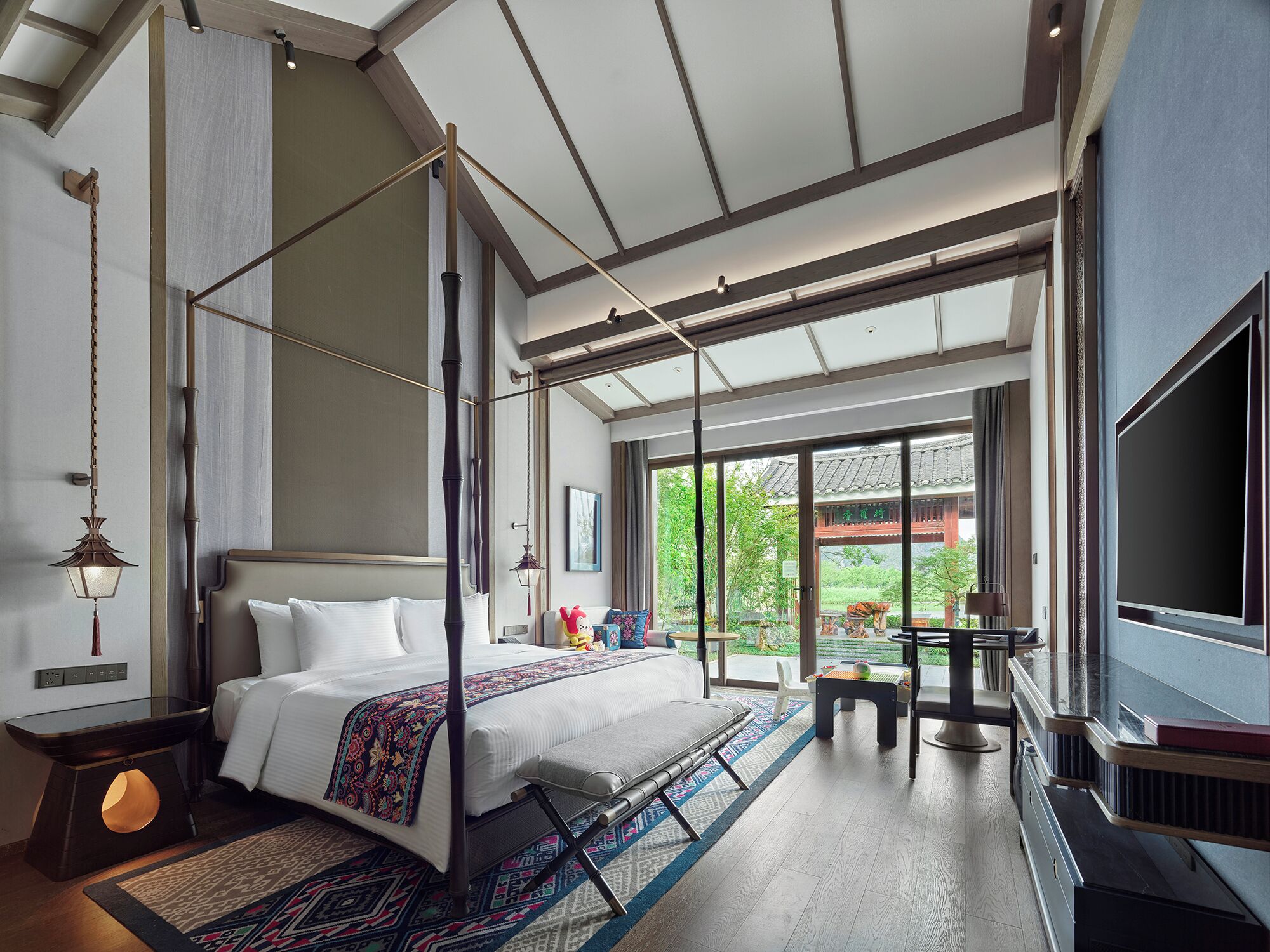 湖景庭院露台三卧别墅 | 羽絨被、迷你吧、書桌、摺床/加床 (收費)