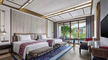 Panoramic View Terrace Loft Courtyard Double Bedroom Villa | Down comforters, minibar, in-room safe, desk