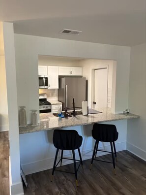 Private kitchen - The Serene Haven, 2-bedroom Apartment w/ Fire Place (Smyrna)