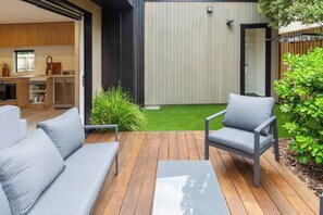 Terrace/patio - Central City House with Garage | Walk to Stadium (Christchurch)