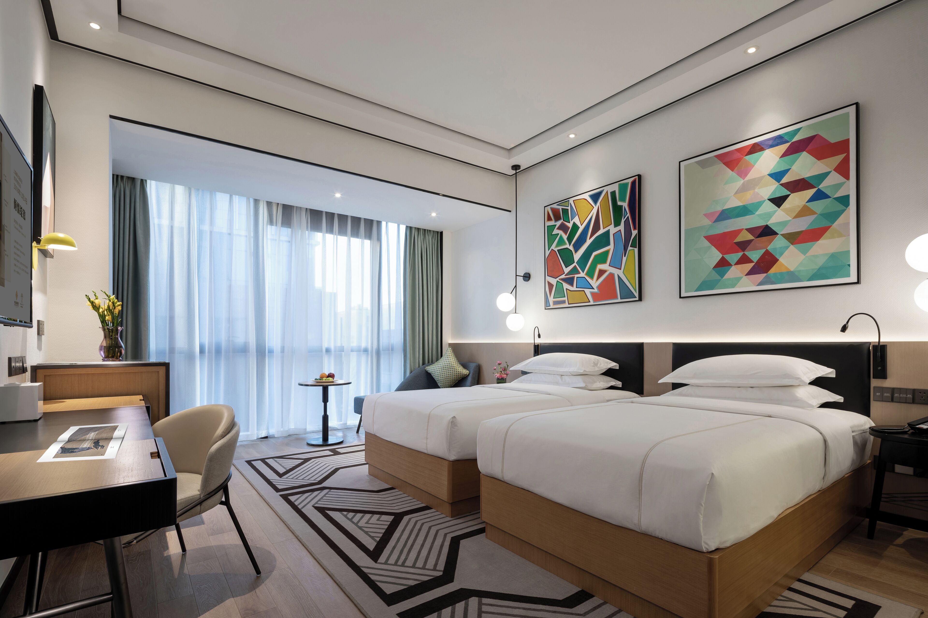 奢華雙人房 | 書桌、免費無線上網