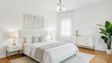 3 bedrooms, iron/ironing board, travel crib, free WiFi