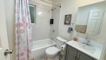 Towels, soap, toilet paper
