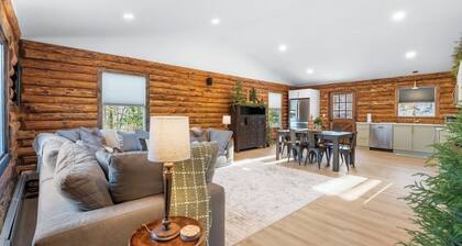 #43- Modern Luxury Log Cabin Retreat | Fire Pit