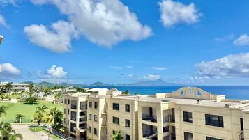 Premier Studio Suite, 1 King Bed, Balcony, Partial Sea View | Terrace/patio