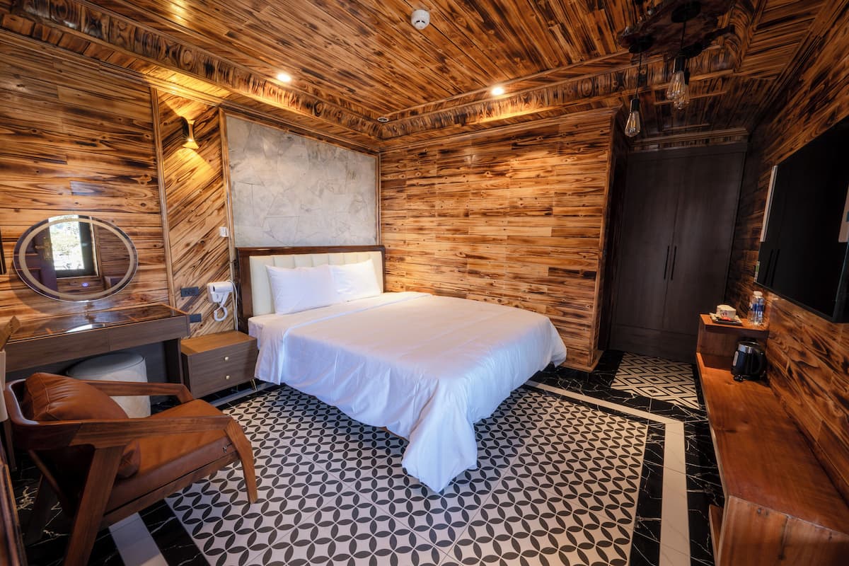 Superior-værelse - udsigt til have | Gratis Wi-Fi, sengetøj