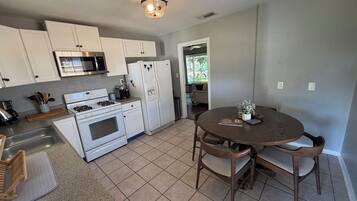 Microwave, oven, stovetop