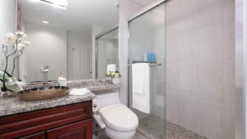 Secador de pelo, toallas, jabón, papel higiénico