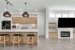 Fridge, microwave, oven, stovetop - Northshore Luxe Pool House Glenelg North (Glenelg North)