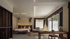Luxury Double Room, Mountain View | Living area | TV - EGO Hot Spring Resort Hotel (Garze)