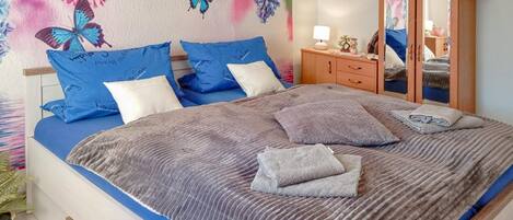 2 soverom, strykejern/-brett og internettilgang