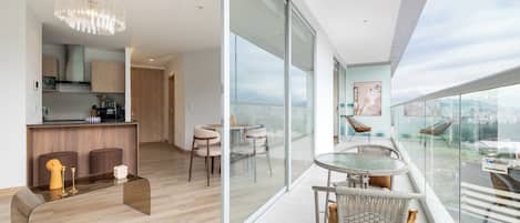 Deluxe Apartment, Hill View | Terrace/patio