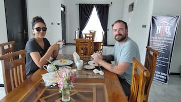 Daily continental breakfast (USD 6.5 per person)