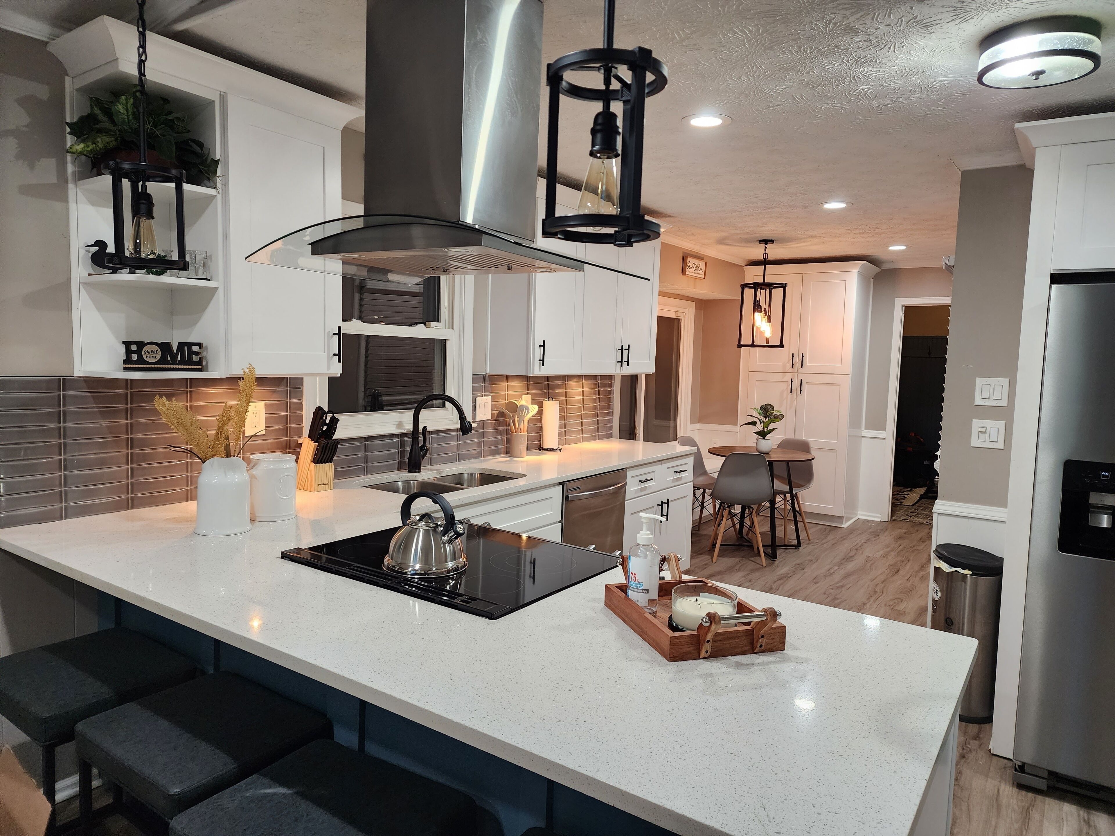 Microwave, oven, stovetop, dishwasher