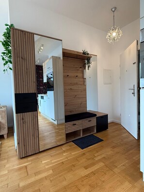Basic-Apartment | Bügeleisen/Bügelbrett, kostenloses WLAN
