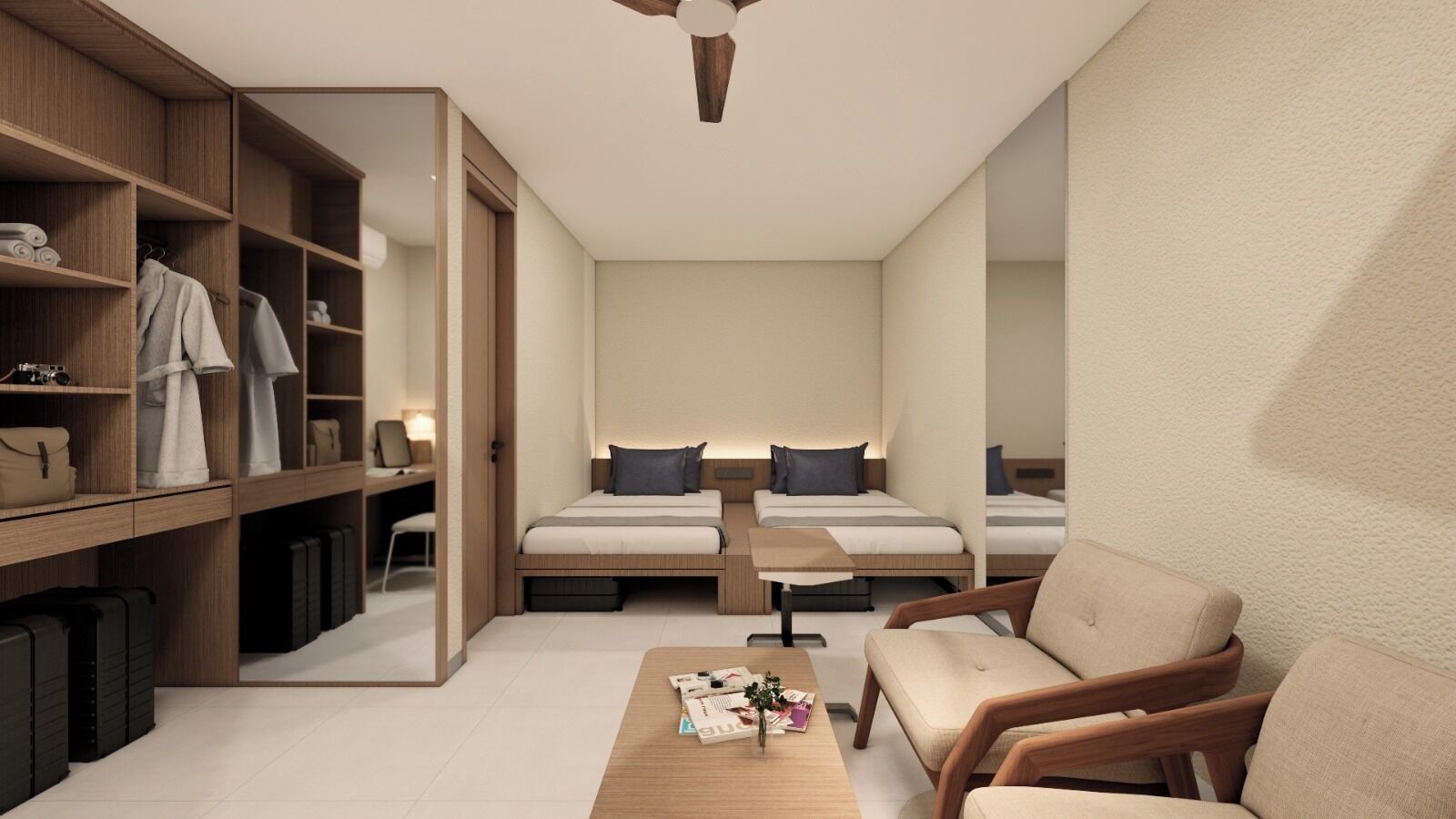 Deluxe Twin Room | Desk, free WiFi