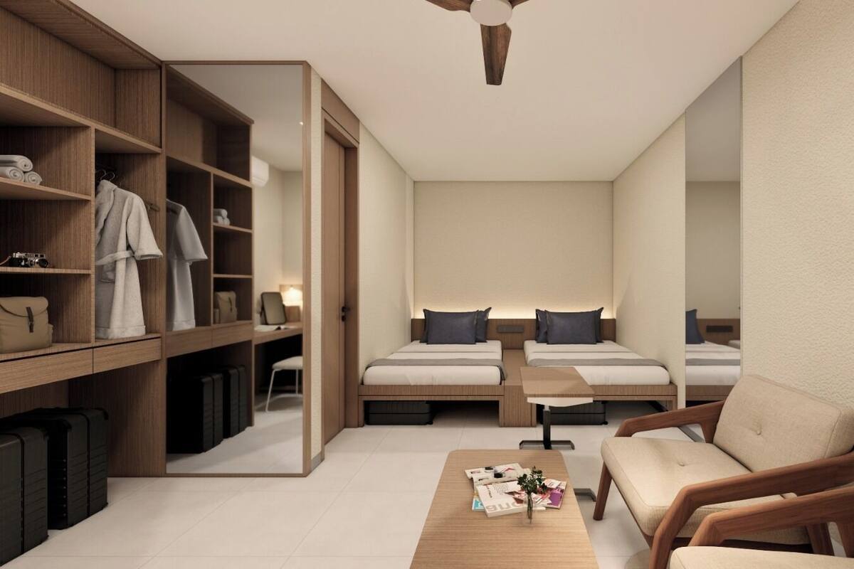 Habitació amb dos llits individuals Deluxe | Escriptori i wifi gratuïta