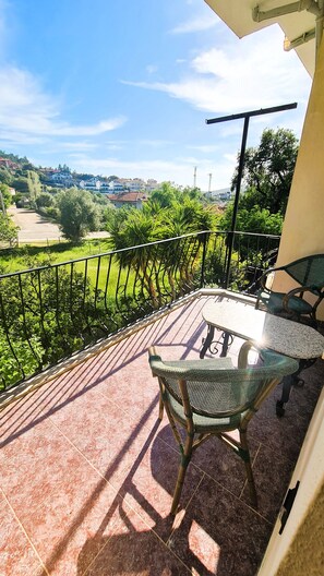 Deluxe huis, uitzicht op tuin | Terras