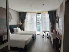 In-room safe, desk, laptop workspace, blackout curtains - APEC TUY HOA   - PHU YEN CONDOTEL (Tuy Hoa)