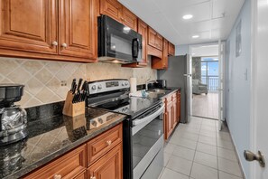 Signature Condo, 1 Bedroom, Balcony, Ocean View | Private kitchen - Landmark Resort Condos (Myrtle Beach)