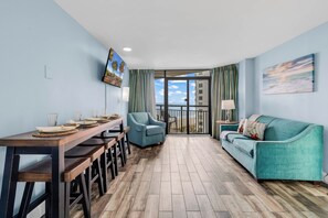 Exclusive Condo, 1 Bedroom, Balcony, Ocean View | In-room dining - Landmark Resort Condos (Myrtle Beach)