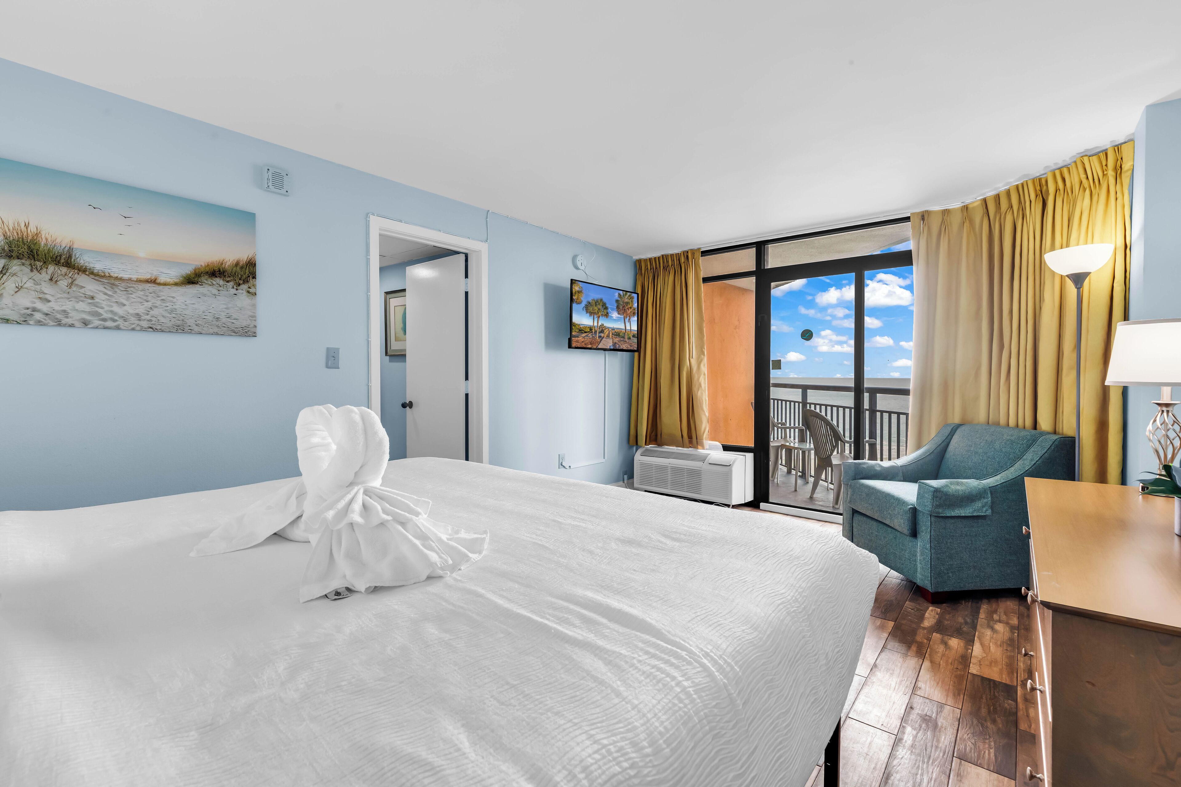 尊爵公寓客房, 1 間臥室, 陽台, 海景 | 客房景觀