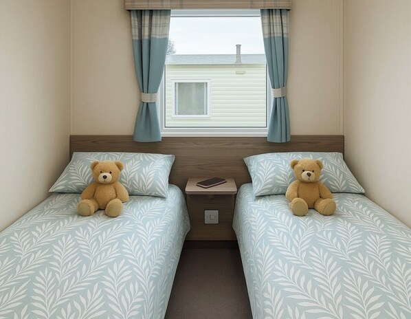 3 bedrooms, iron/ironing board, bed sheets - Cozy Caravan at Tower Lawn, Haggerston Castle Perfect Family Getaway (Berwick-upon-Tweed)
