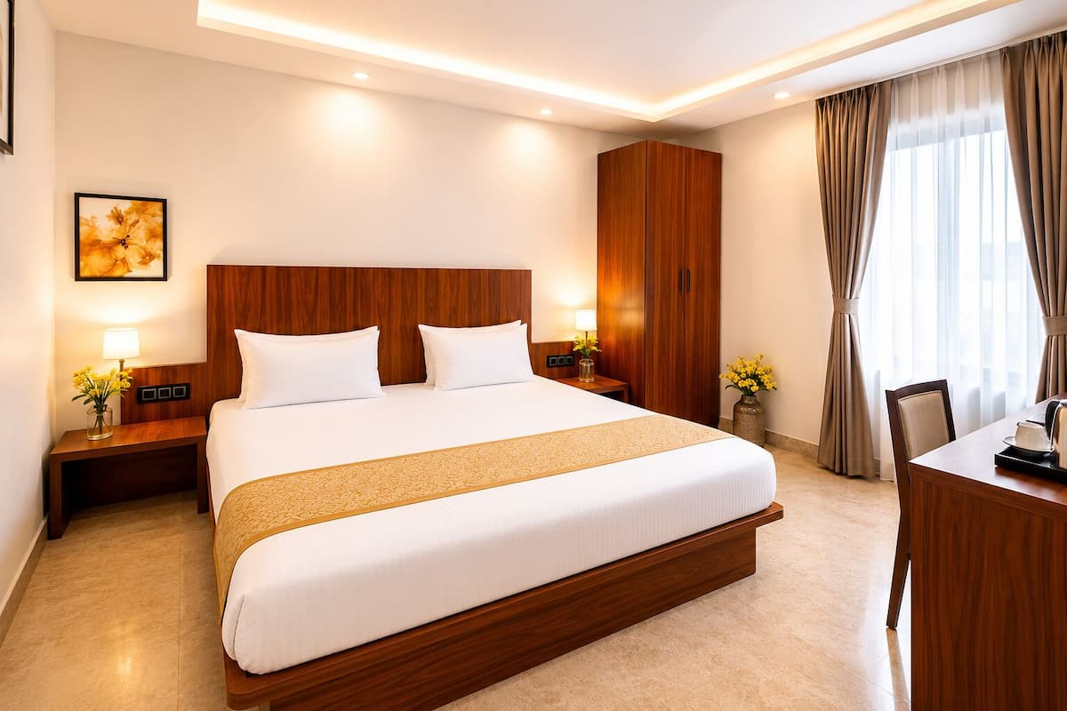 Double Room | Desk, WiFi (free), bed sheets