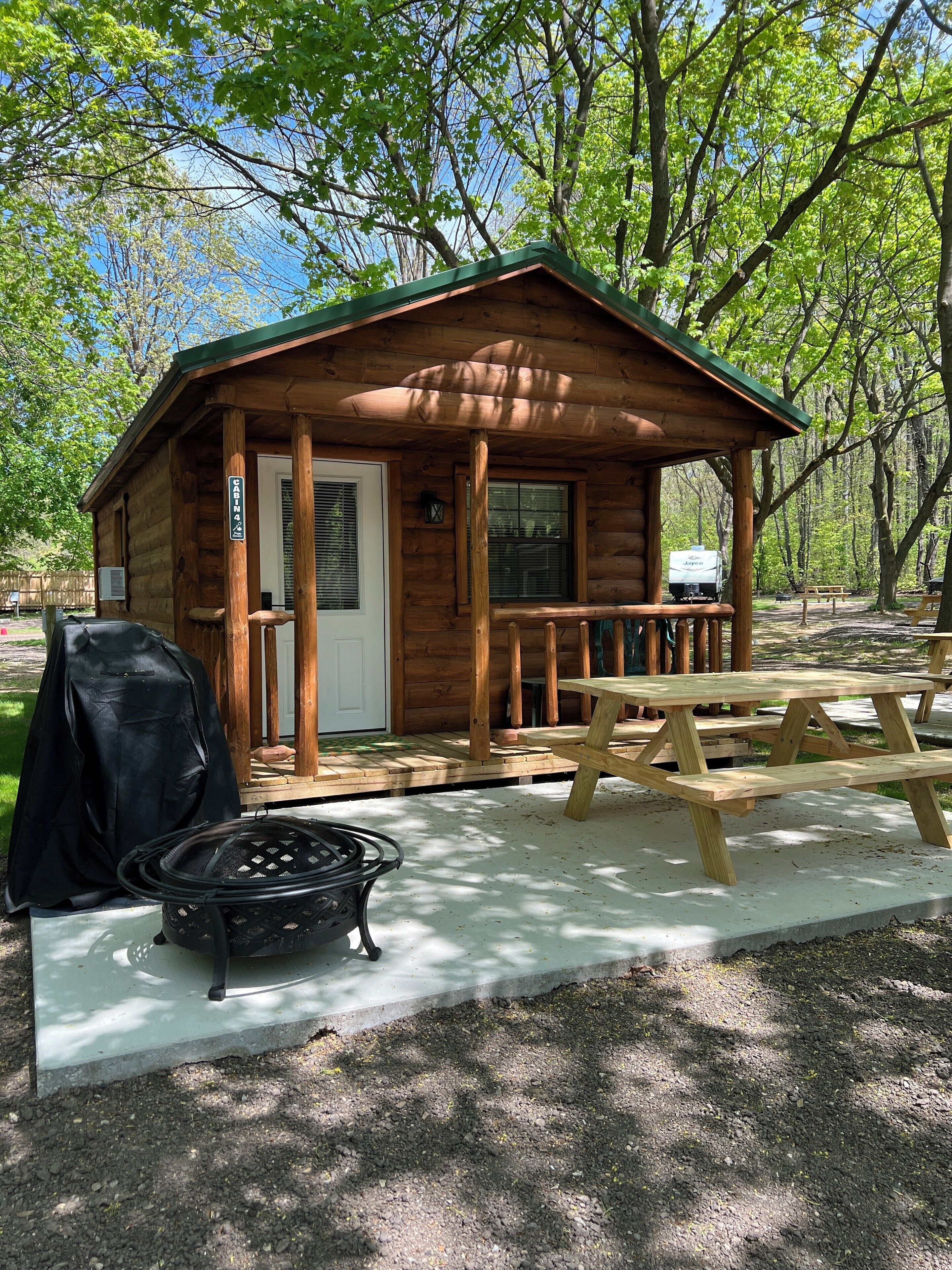 The outside of cabin #4.