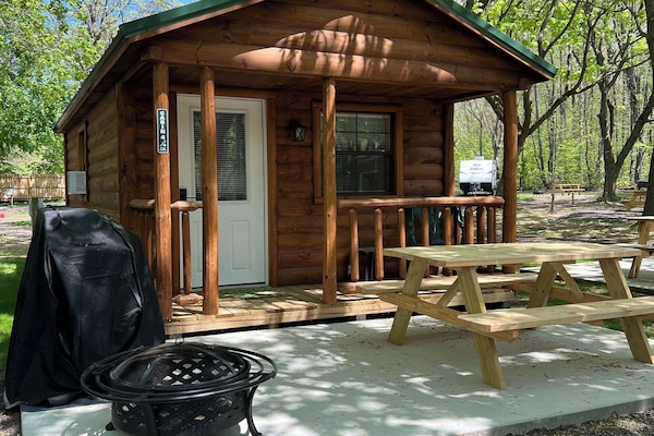 The outside of cabin #4.