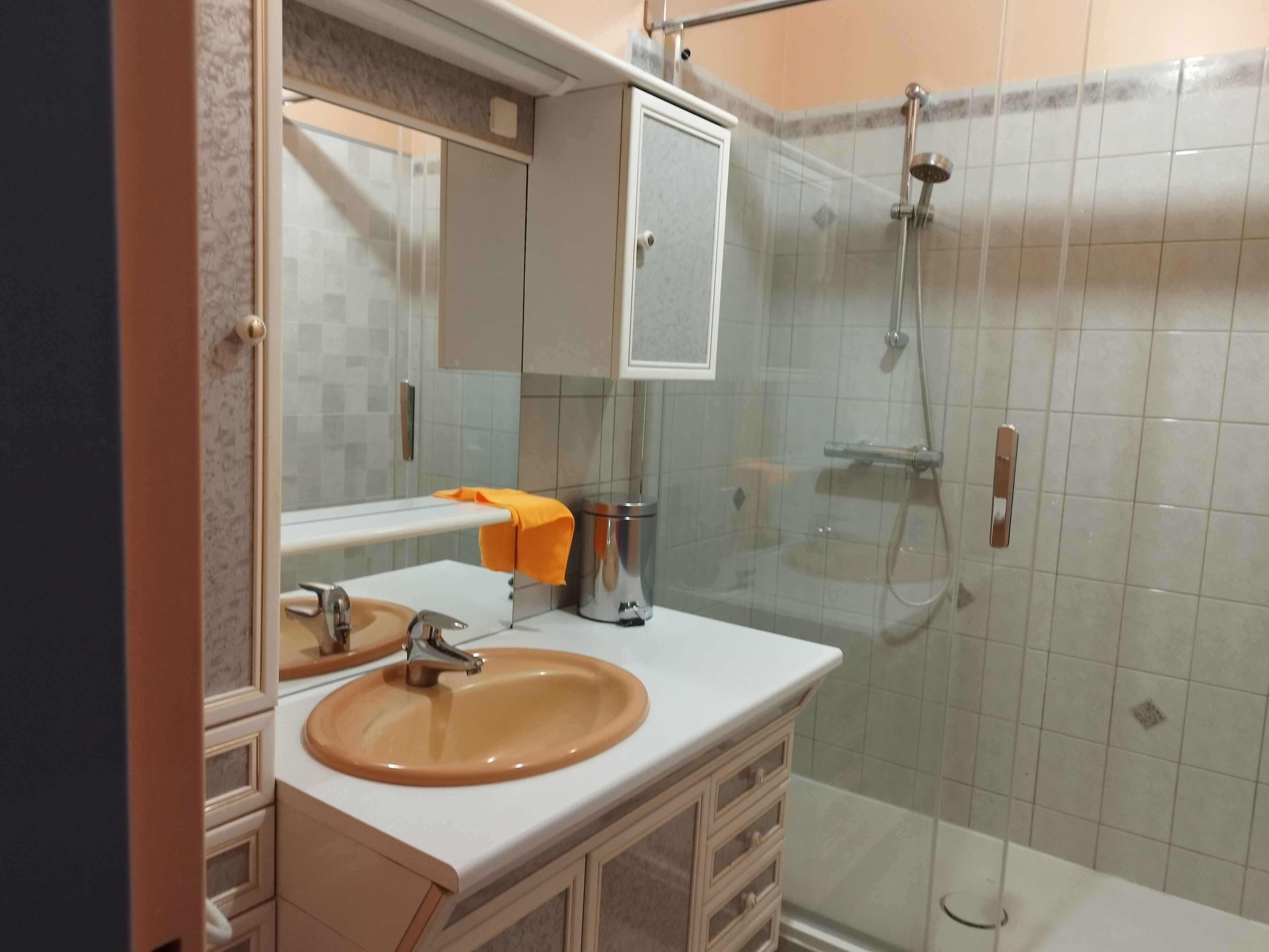 淋浴设施、毛巾、肥皂、卫生纸