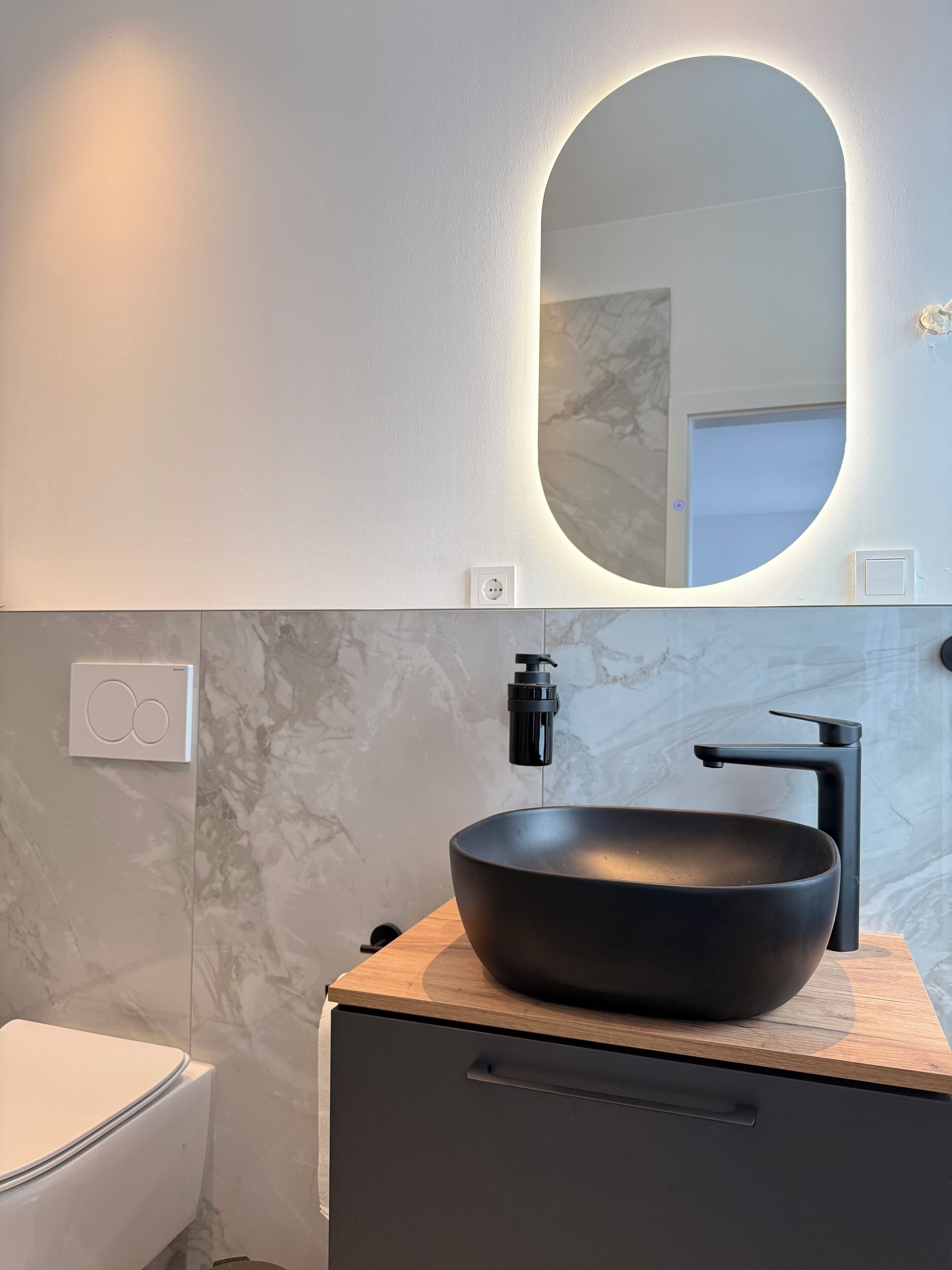 Towels, soap, toilet paper