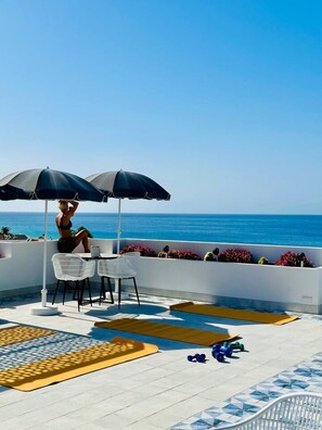 Terrace/patio - AMBER Apartments `PINK` Studio in the city center (Morro Jable)