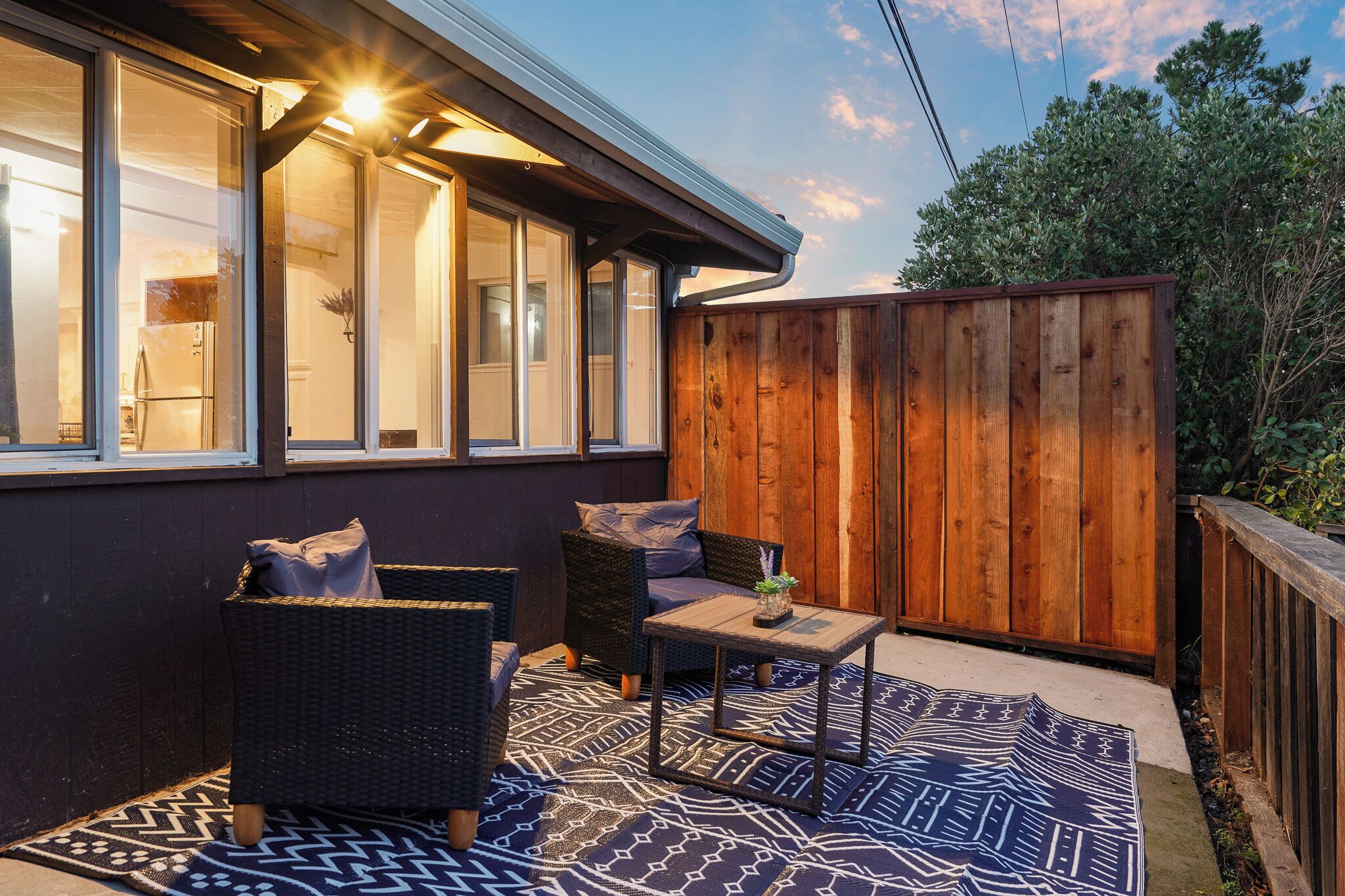 Casa, 2 quartos, varanda, vista para o lago | Terraço/pátio