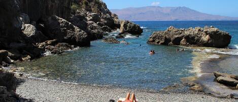 Maison, 2 chambres, piscine privée, vue montagne | Extérieur