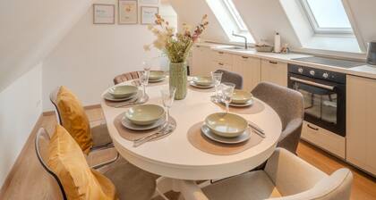 Spacious top floor suite 3 bedrooms Kitchen & dining area