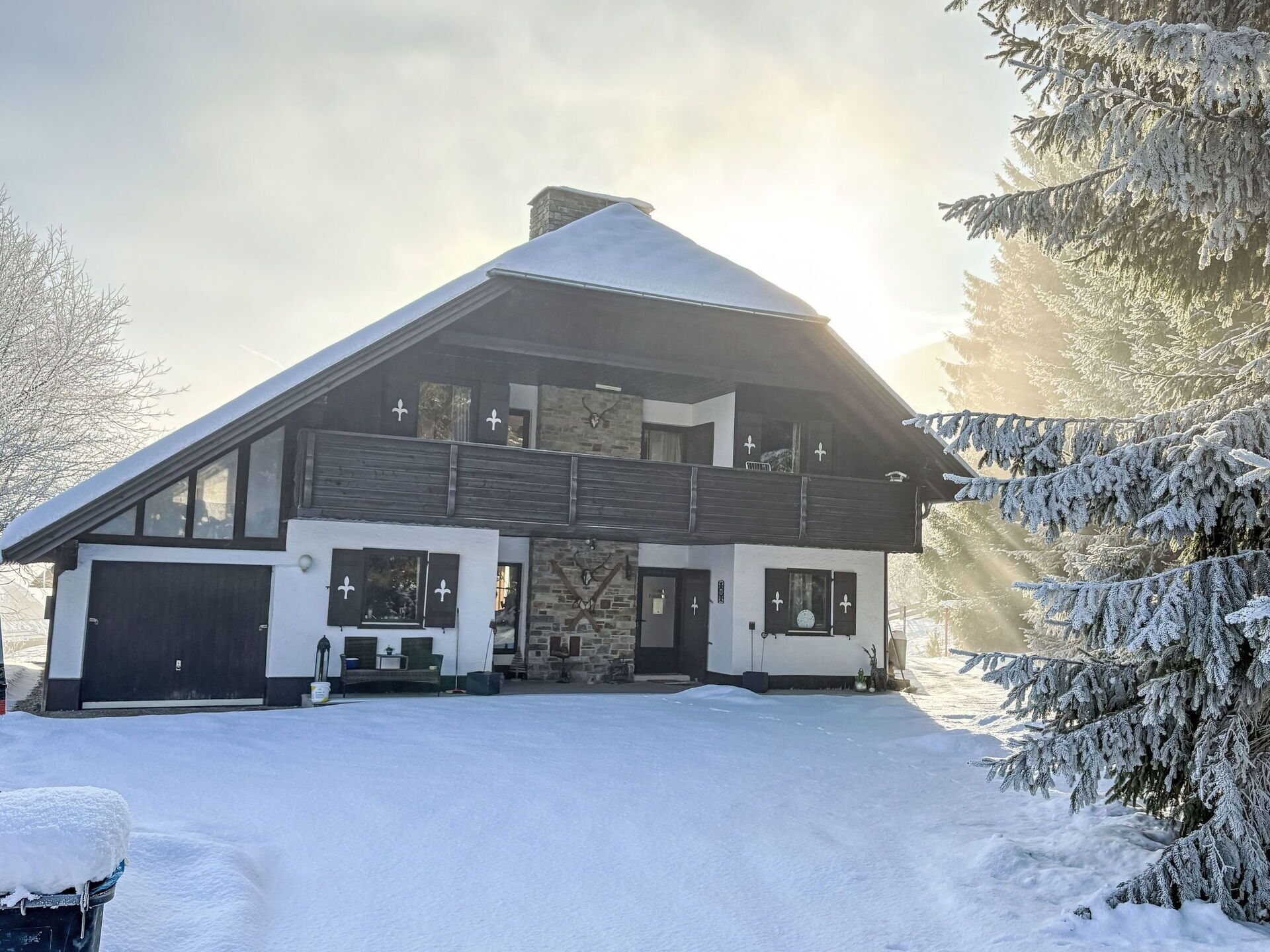Neige, Maison, Domicile, Chalet, L'Hiver, Toit, Gelé, Pente, Siding, Mélèze