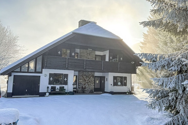 Neige, Maison, Domicile, Chalet, L'Hiver, Toit, Gelé, Pente, Siding, Mélèze