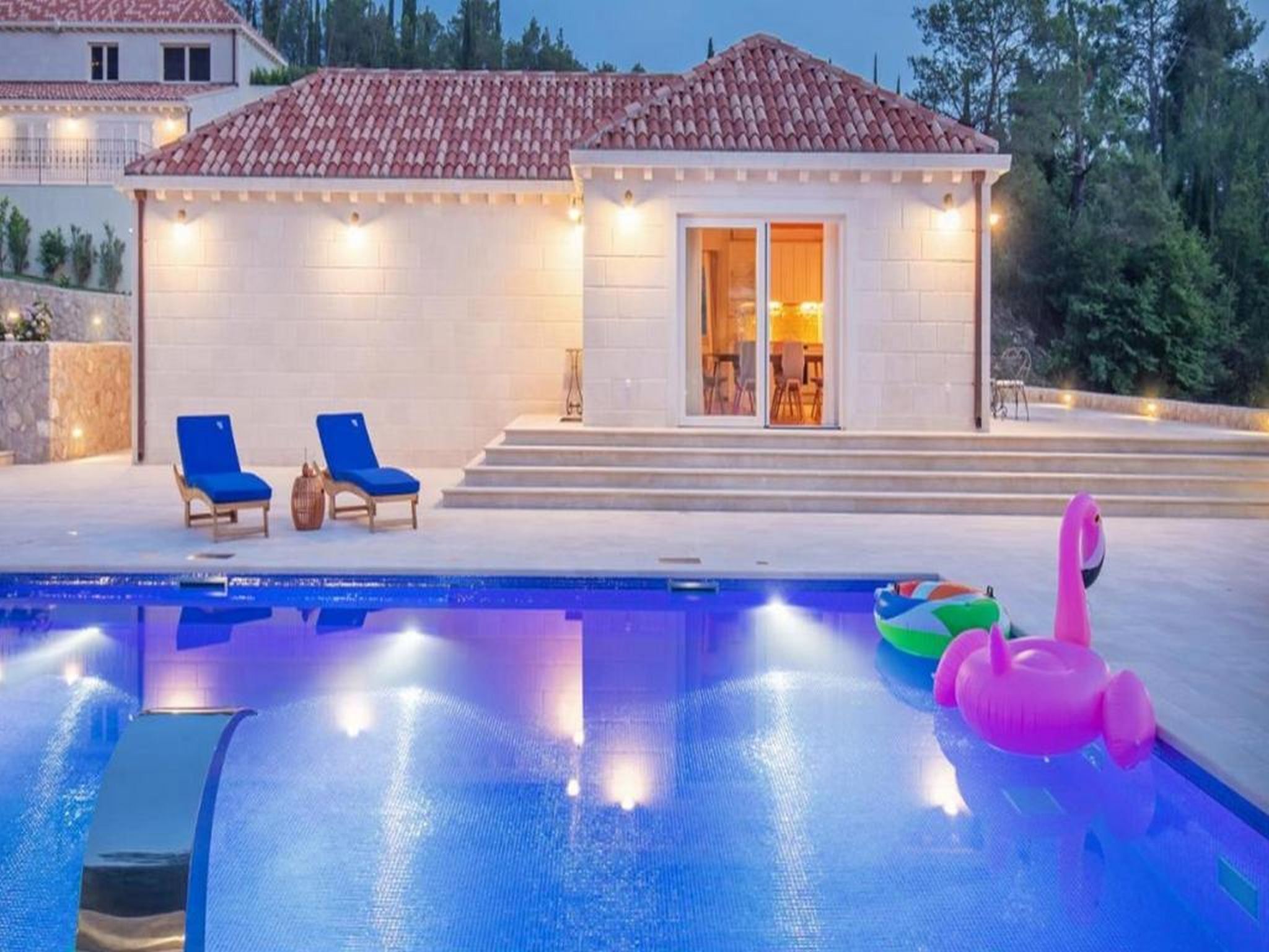 Indoor pool, outdoor pool