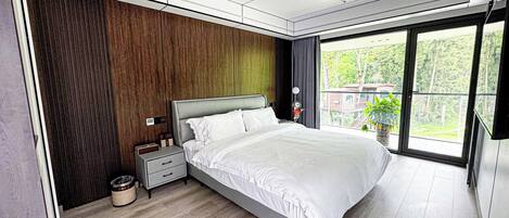 Luxury Double Room, Patio, Hill View | View from room