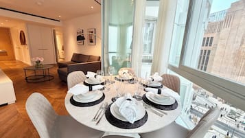 Comfort Apartment, Balcony, City View | Living area | 42-inch flat-screen TV with digital channels, Netflix