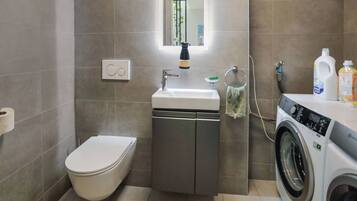 Free toiletries, hair dryer