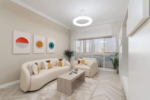 TV - Free housekeeping visits during your stay - StayShort - Refined 1 Bedroom Living in Sports City that Sleeps 4 (Sports City)