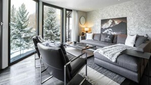 Apartment, 4 Bedrooms, Accessible, Smoking | Living area - Charming 4-bedroom Apartment in the Heart of Zermatt (Zermatt)