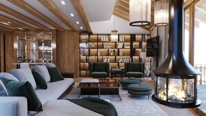 Interior - Holiday Home 'Wef 2026 Vip Penthouse' with Mountain View, Balcony and Wi-Fi (Klosters-Serneus)